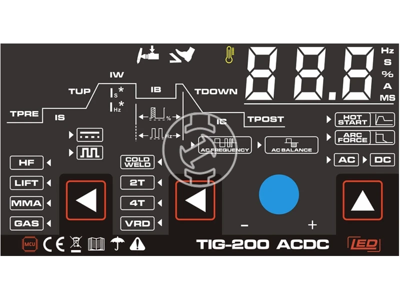 Mastroweld volfrámelektródás inverteres ac/dc hegesztő