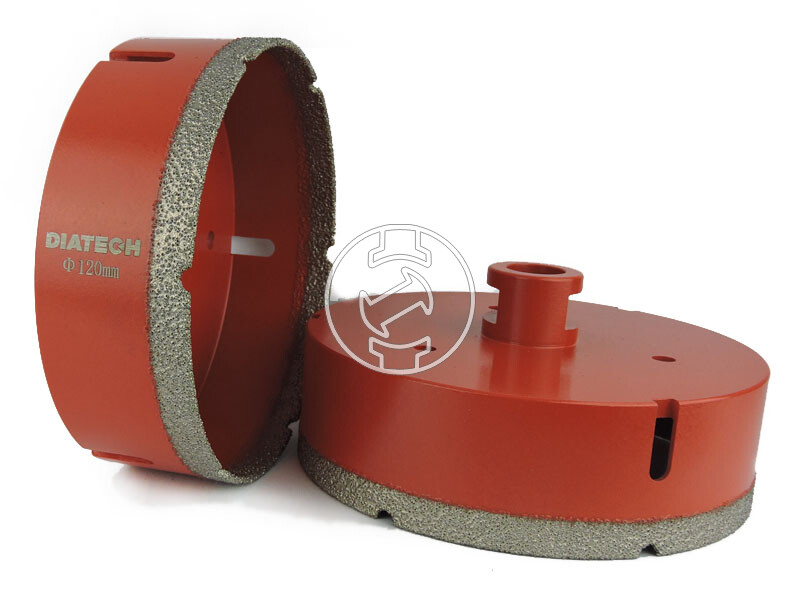 Diatech 120 mm M14 gyémántfúrókorona sarokcsiszolóra