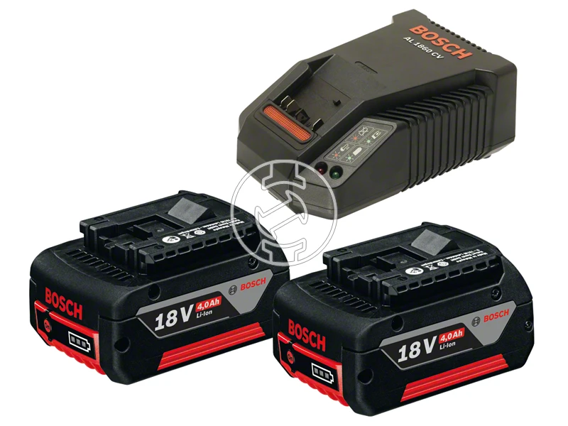 Bosch 2 x GBA 18V 4 Ah + AL 1860 CV akkumulátor és töltő szett