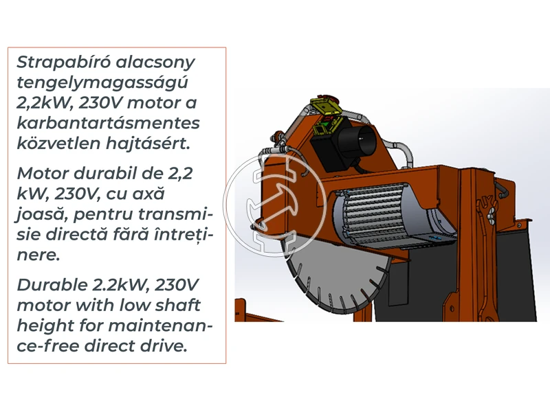 ZIVtec KTV400EECO elektromos asztali téglavágógép