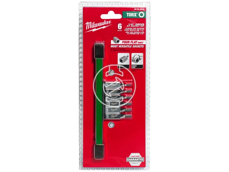 Milwaukee 1/4 inch dugókulcs készlet 6 részes