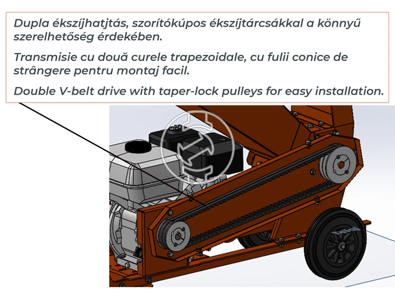 ZIVtec ZHA 200/70 R benzinmotoros ágaprítógép