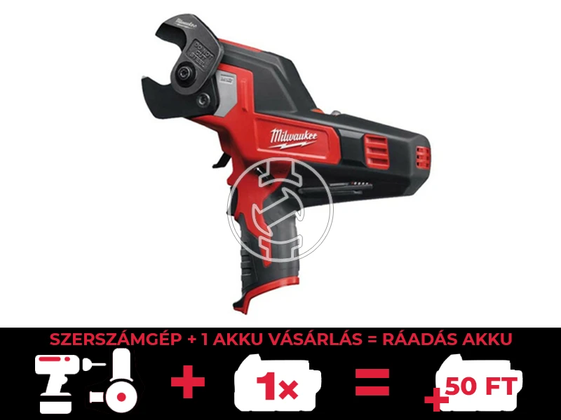 Milwaukee M12 CC-0 akkus kábelvágó 12 V | 32 mm | 32 kN | Szénkefés | Akku és töltő nélkül | Kartondobozban