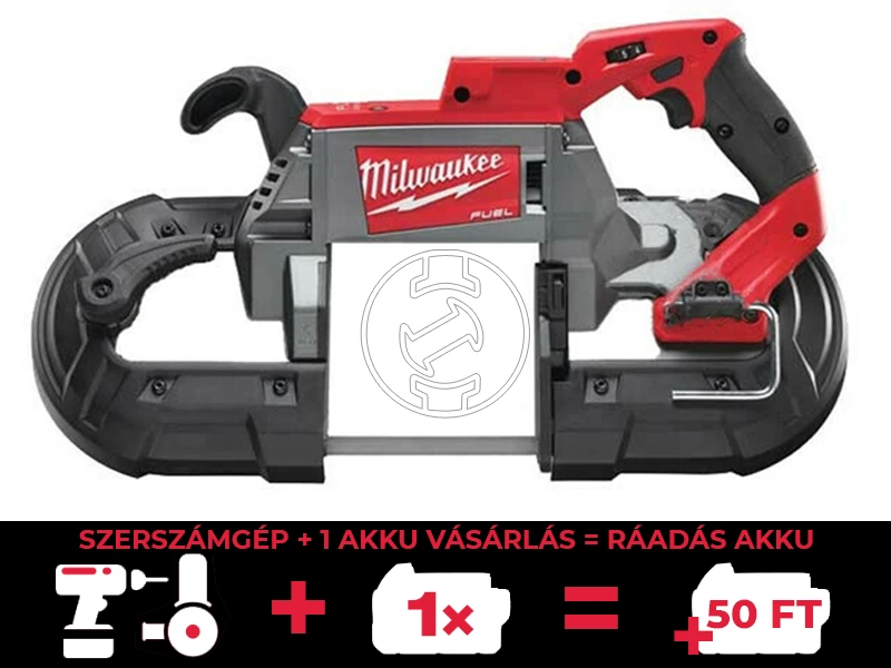 Milwaukee M18 CBS125-0 akkus kézi szalagfűrész 18 V | Fűrészszalag 1140 mm x 13 mm x 0,5 mm | Szénkefementes | Akku és töltő nélkül | Kartondobozban