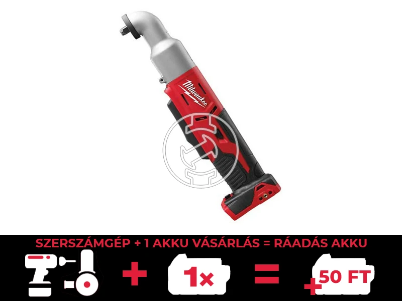 Milwaukee M18 BRAIW-0 akkus sarok ütvecsavarozó 18 V | 40 Nm/76 Nm | 3/8 inch | Szénkefés | Akku és töltõ nélkül | Kartondobozban