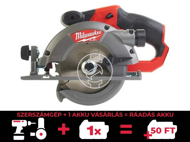 Milwaukee M12 CCS44-0 akkus körfűrész 12 V | Körfűrészlap 140 mm x 20 mm | Vágás max. 44 mm | Szénkefementes | Akku és töltő nélkül | Kartondobozban