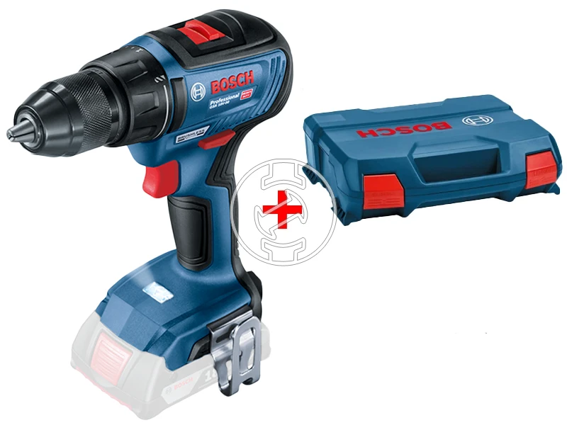 Bosch GSR 18V-50 akkus fúrócsavarozó tokmányos 18 V | 28 Nm/50 Nm | Szénkefementes | Akku és töltő nélkül | Ajándék kofferrel