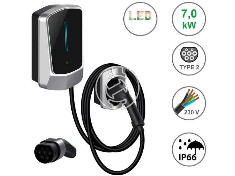 Mastroweld Q6 elektromos autó töltő 7.0 kW, Type2