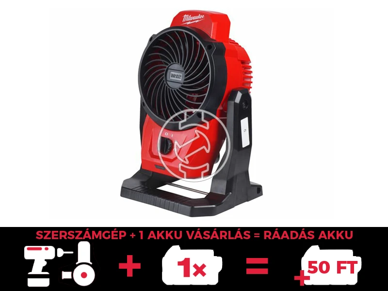Milwaukee M12AF-0 akkus ventilátor 12 V | Szénkefés | Akku és töltő nélkül