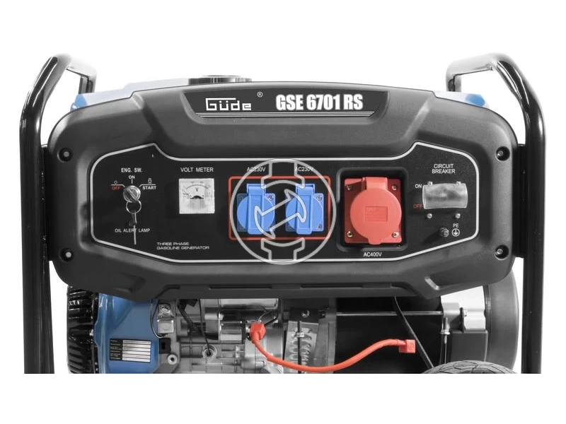 Güde GSE 6710 RS benzinmotoros háromfázisú csendesített áramfejlesztő