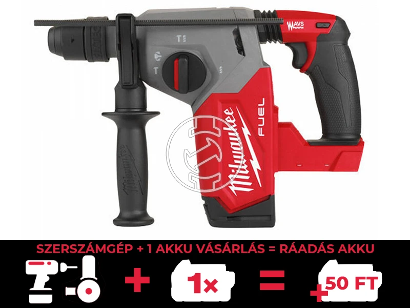 Milwaukee M18FHX-0 akkus fúró-vésőkalapács 18 V | 2,5 J | Betonban 26 mm | 3,4 kg | Szénkefementes | Akku és töltő nélkül | Kartondobozban