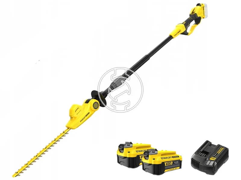 Stanley SFMCPH845M1 akkus magassági sövényvágó 18 V | 450 mm | Magasság 3400 mm | Szénkefementes | 1 x 4 Ah akku + töltő