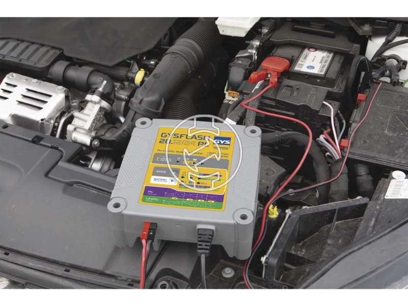 GYS GYSFLASH 20.12/24 PL akkumulátortöltő járművekhez