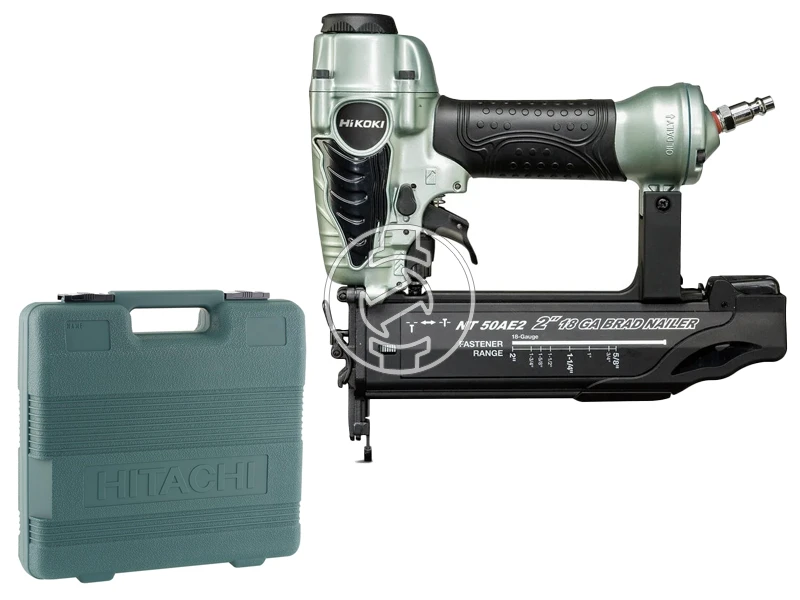 HiKOKI NT50AE2L2Z levegős finiselő szegező 16-50 mm, 5-8.5 bar, kofferben