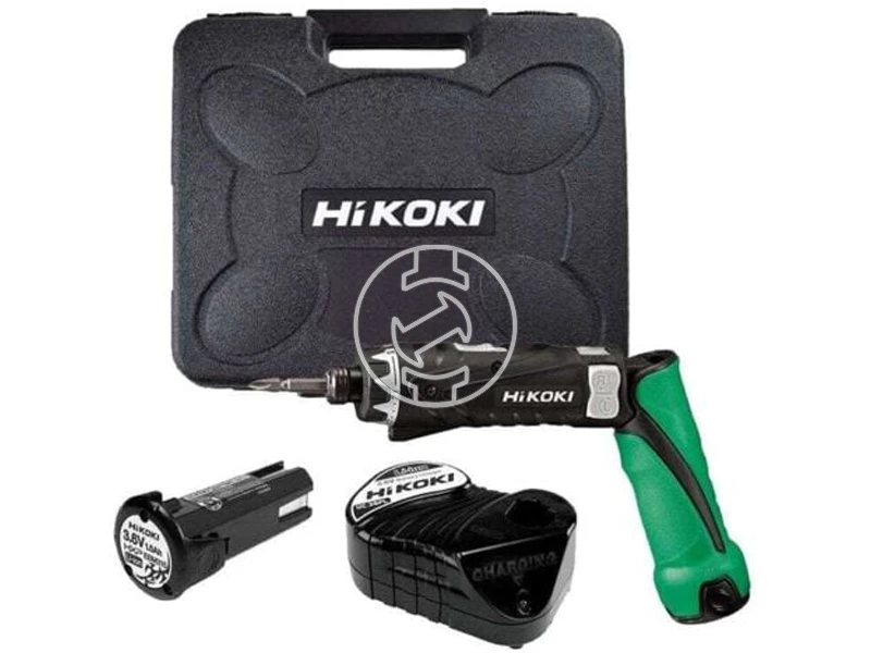 HiKOKI DB3DL2WCZ akkus marokcsavarbehajtó 3,6 V, 5 Nm, 2 x 1,5 Ah