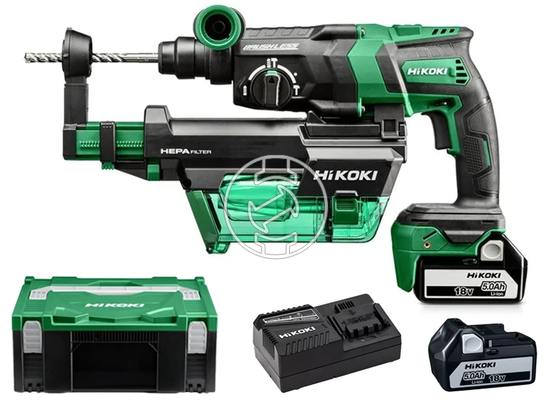 HiKOKI DH18DPCWUZ akkus fúrókalapács 2 x 5 Ah+ töltő