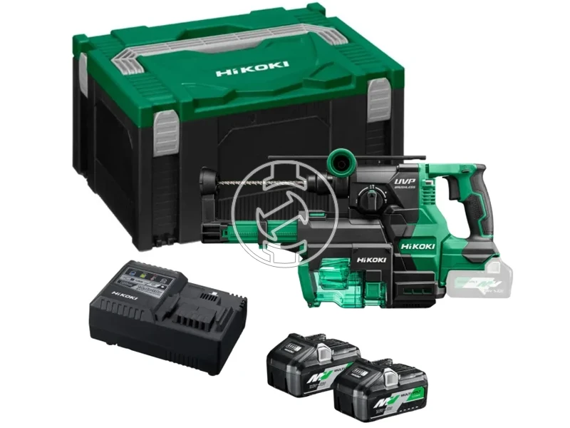 HiKOKI DH1826DAWUZ akkus fúrókalapács 2 x 5.0 Ah, 26 mm - 3.2 J, gyorstokmány