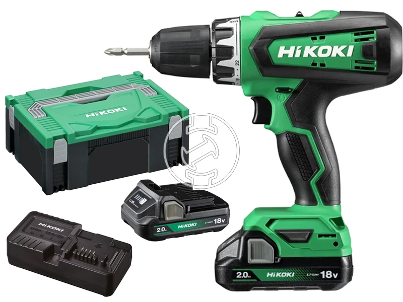 HiKOKI DS18DFWQZ akkus fúrócsavarozó tokmányos 2 x 2.0 Ah +töltő, HSC