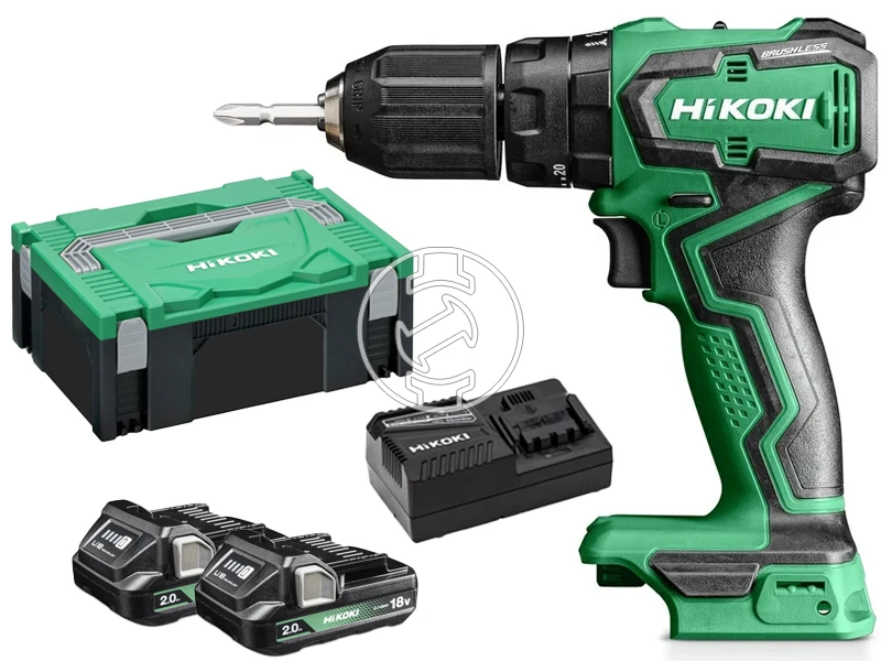 HiKOKI DV18DDWRZ akkus ütvefúró-csavarozó 2 x 2.0 Ah+ töltő , 55 Nm, 1,3 kg, HSC
