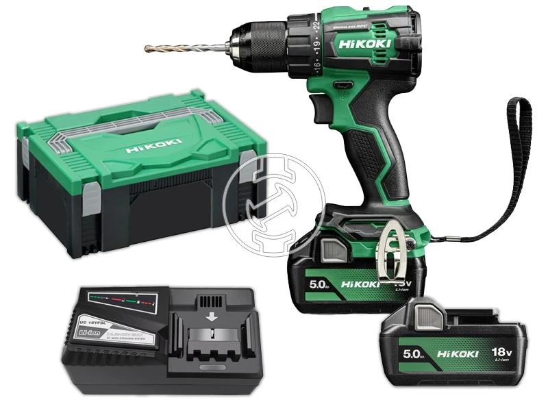 HiKOKI DV18DEWFZ akkus ütvefúró-csavarozó 2 x 5.0 Ah+ töltő