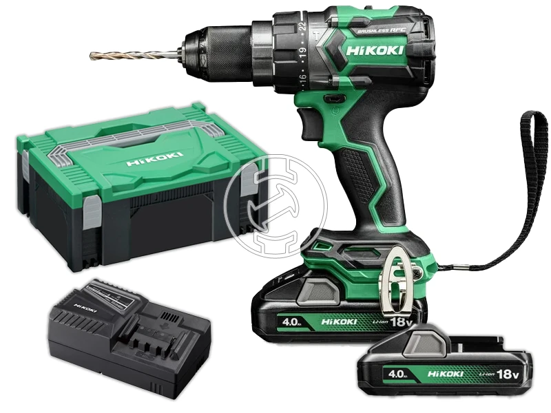 HiKOKI DV18DCWHZ akkus ütvefúró-csavarozó 2 x 4.0 Ah+ töltő, HSC
