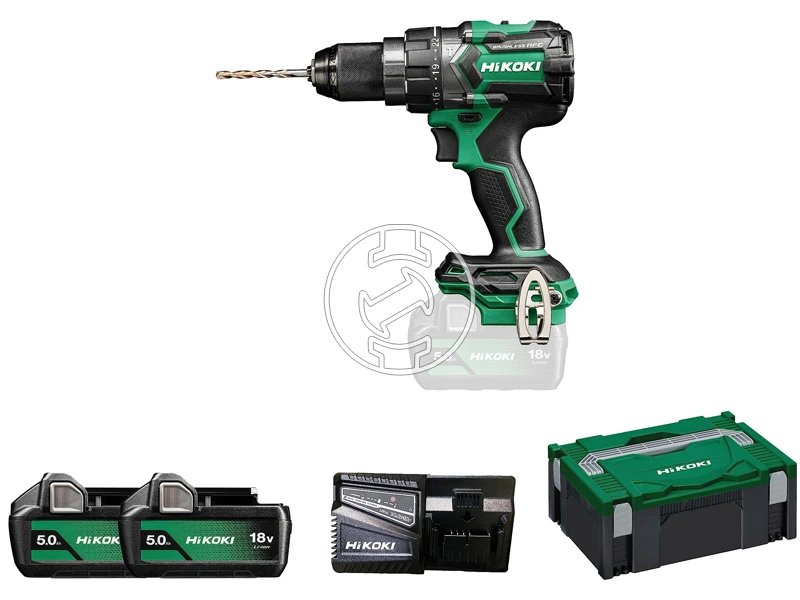 HiKOKI DV18DCWPZ akkus ütvefúró-csavarozó 2 x 5.0 Ah+ töltő, HSC