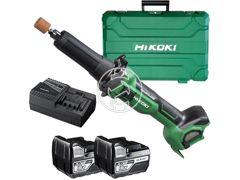 HiKOKI GP18DBWGZ akkus egyenes csiszoló 2 x 5 Ah+ töltő, HSC koffer