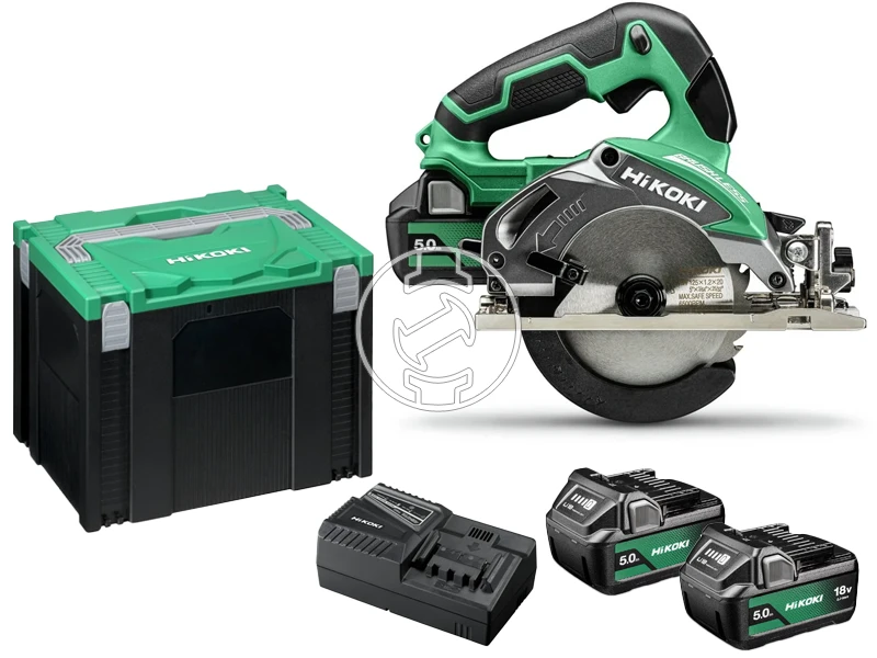 HiKOKI C1805DAWRZ akkus körfűrész 2 x 5 Ah+töltő, HSC kofferben