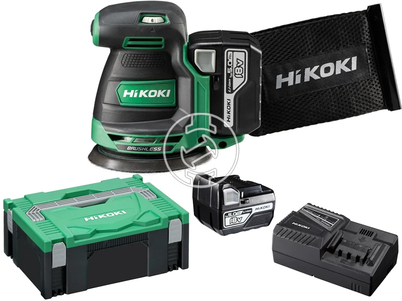 HiKOKI SV1813DAWPZ akkus rezgőcsiszoló 2 x 5.0 Ah + töltő, HSC kofferben