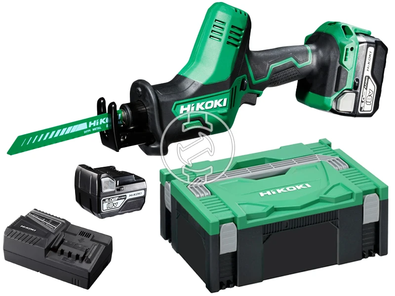 HiKOKI CR18DAWPZ akkus dekopírfűrész 2 x 5.0 Ah + töltő, 1,7 kg, HSC kofferben