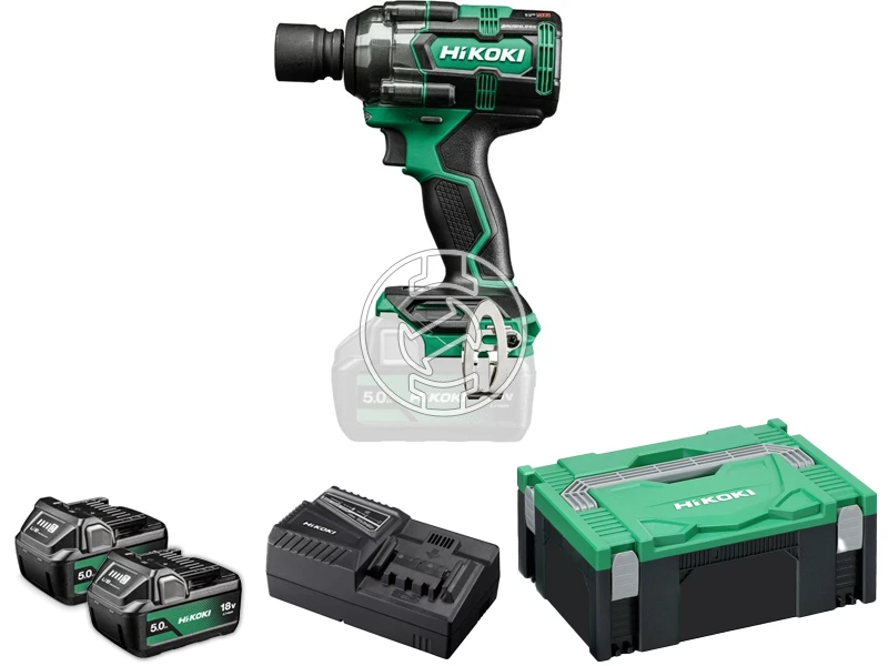 HiKOKI WR18DHWPZ akkus ütvecsavarozó 2x5.0Ah+töltő, HSC kofferben