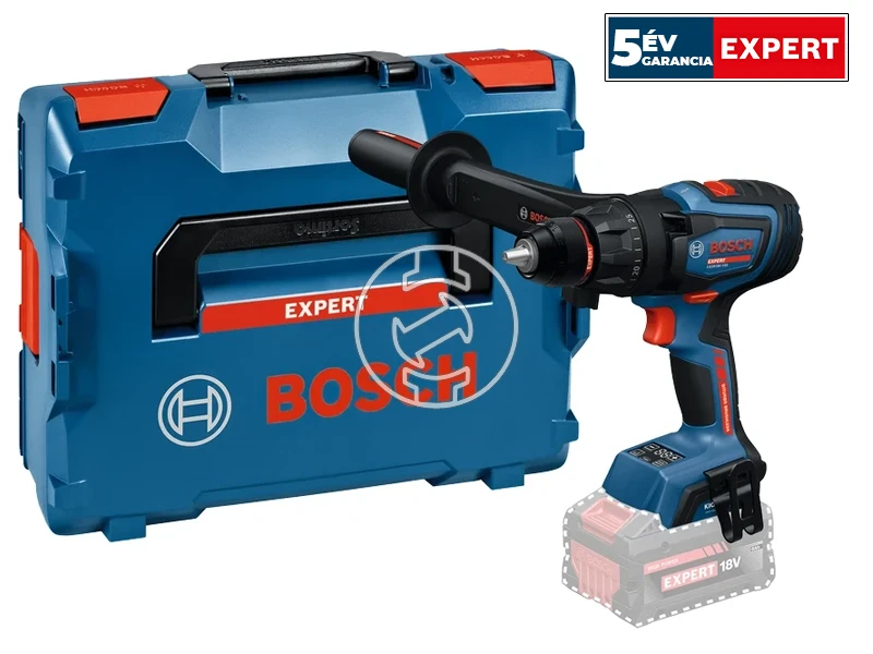 Bosch EXSR18V-150 akkus fúrócsavarozó tokmányos 18 V | 84 Nm/100 Nm/150 Nm | Szénkefementes | Akku és töltő nélkül | L-Boxx-ban