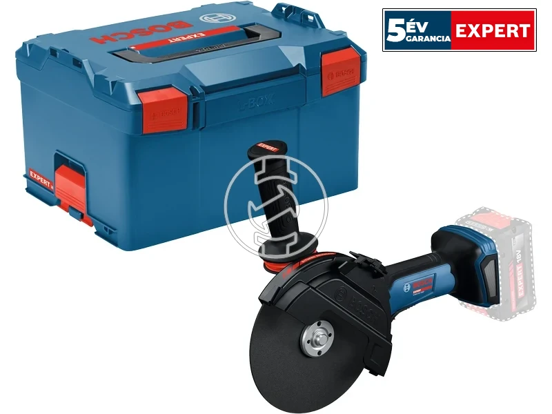 Bosch EXWS18V-180P akkus sarokcsiszoló 18 V | 180 mm | 0 - 6100 RPM | Szénkefementes | Akku és töltő nélkül | L-Boxx-ban