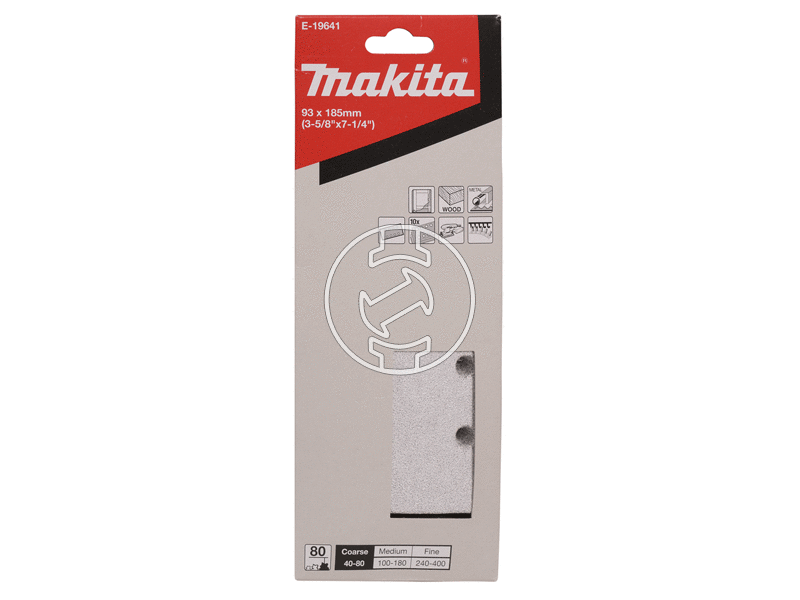 Makita 93 x 185 mm rezgőcsiszoló papír 10 db