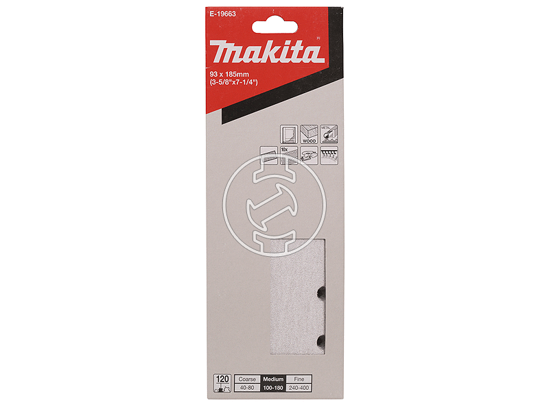 Makita 93 x 185 mm rezgőcsiszoló papír 10 db