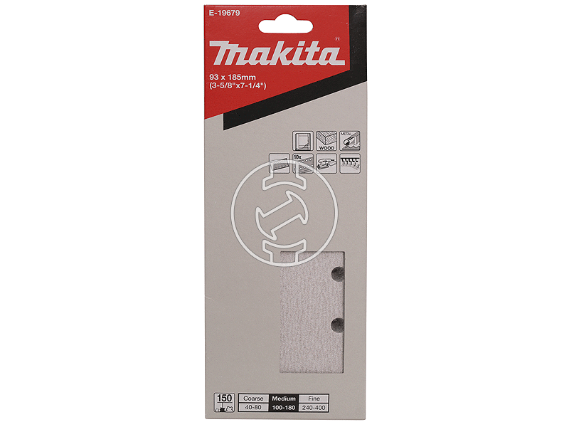 Makita 93 x 185 mm rezgőcsiszoló papír 10 db