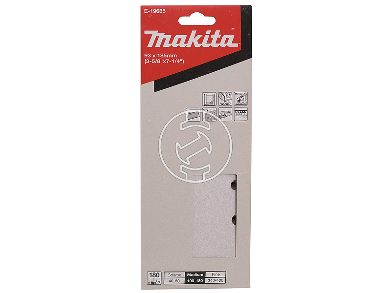 Makita 93 x 185 mm rezgőcsiszoló papír 10 db