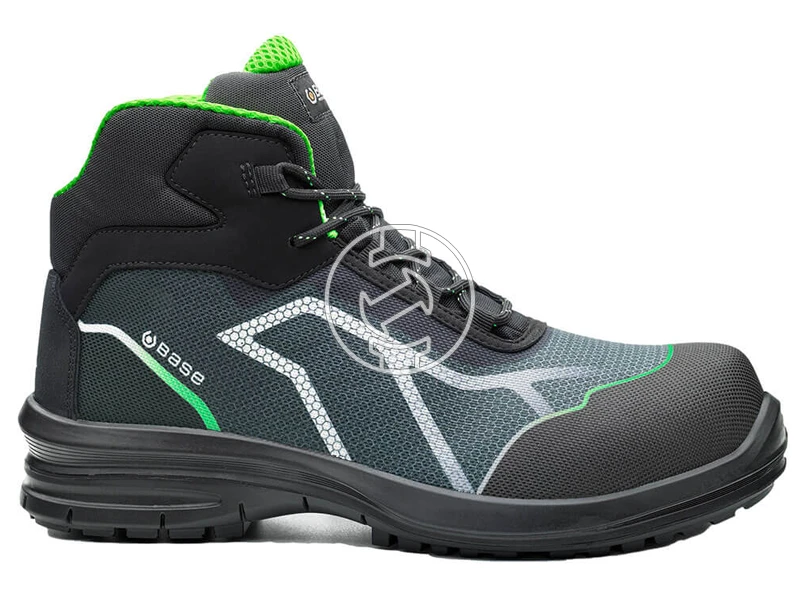 Base B0979 - OREN TOP munkavédelmi cipő S3 SRC Fekete/Zöld