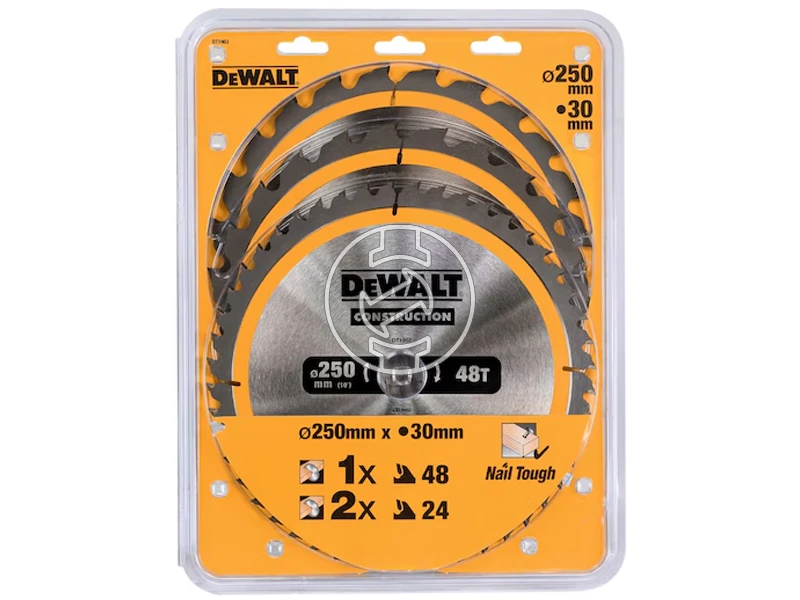 DeWalt DT1963 körfűrészlap készlet 250mm
