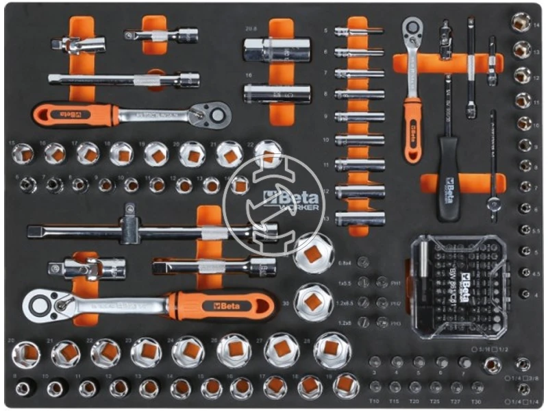 Beta C45PRO 2.0 W 268 részes Szerszámos szekrény
