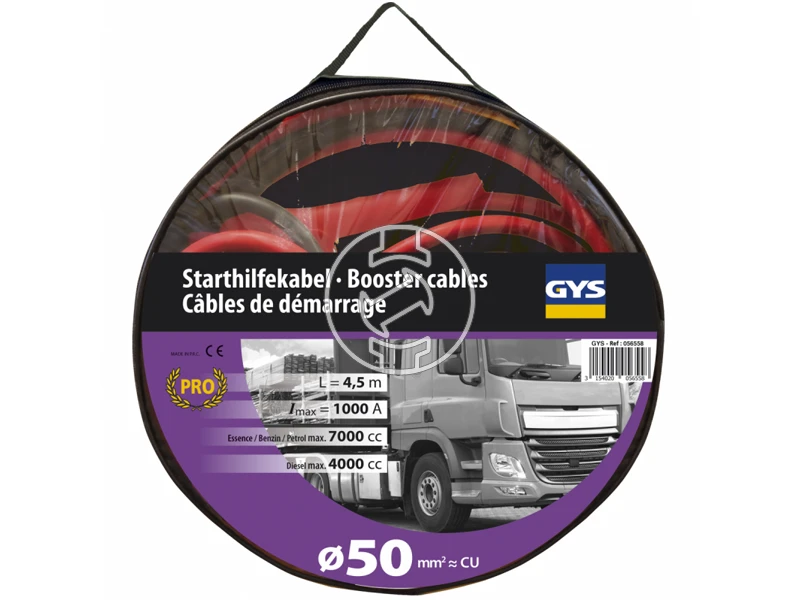 GYS 1000A - 55mm2 2x4,5m indítókábel