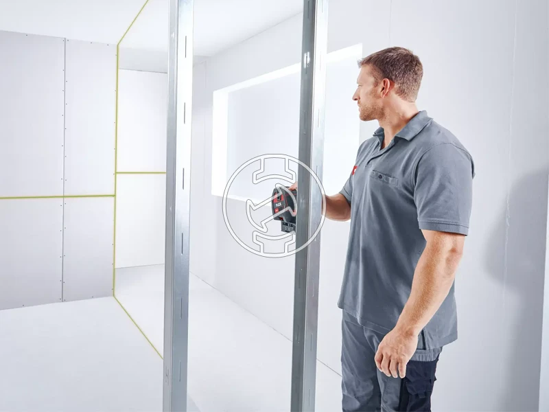 Flex ALC 3/1-G/R Zöld vonallézer Hatósugár jelfogóval: 0 - 70 m | Hálózati adapter/USB kábel | Kartondobozban