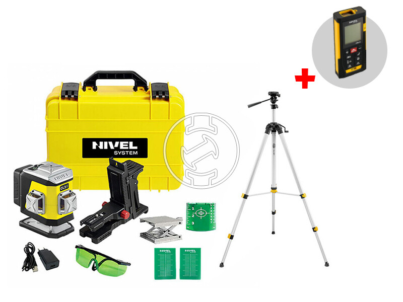 Nivel System CL3G+SJJM1EX  vonallézer Hatósugár: 0 - 30 m | Akku és töltõ nélkül | Kofferben