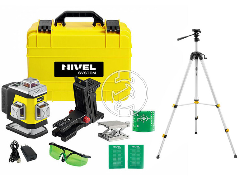 Nivel System CL4G+SJJM1EX vonallézer Hatósugár: 0 - 30 m | Beépített akkumulátor | Kofferben