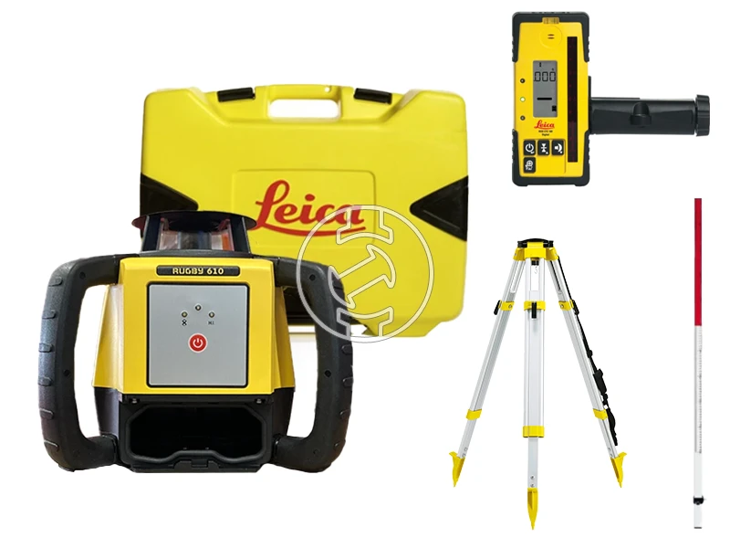 Leica Rugby 610 forgólézer Rod Eye 160 + CTP104