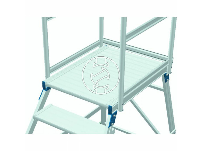 Zarges 8 fokos egy oldalon járható gurulós lépcsős dobogó