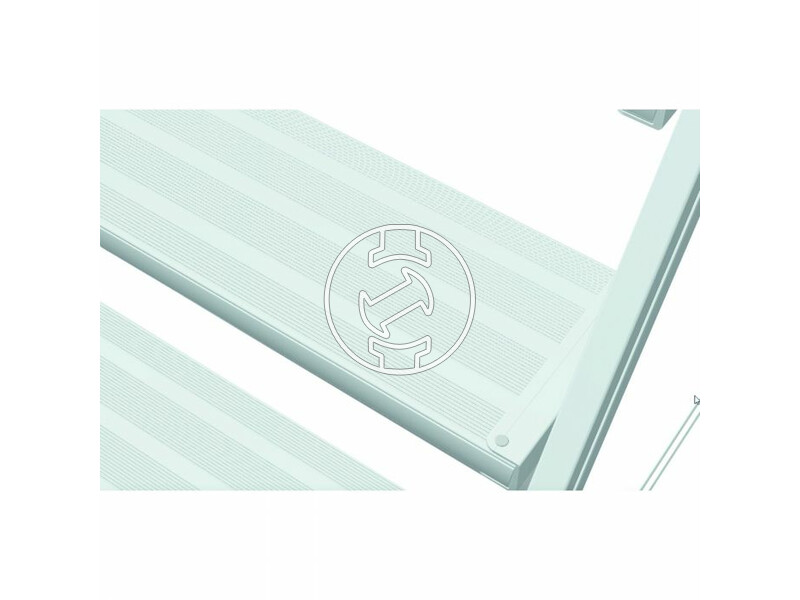 Zarges 8 fokos egy oldalon járható gurulós lépcsős dobogó