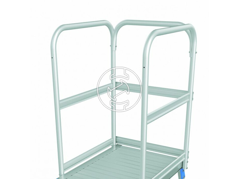 Zarges 8 fokos egy oldalon járható gurulós lépcsős dobogó