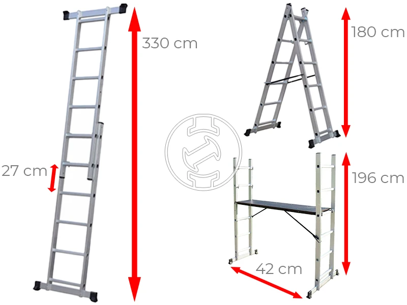 Ztrust AL0507 dupla létrás munkaállvány