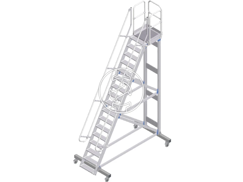 Zarges gurulós Lépcsős dobogó 5250 x 600 mm